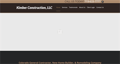 Desktop Screenshot of kimberconstruction.com